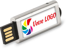 Clé USB Slide rétractable personnalisée à votre logo